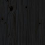 Casa si Gradina - Mobilier - Organizare si depozitare - Cosuri de gunoi - Depozitare cos de gunoi negru 84x90x128,5 cm lemn masiv de pin - Infinity.ro