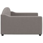 Casa si Gradina - Mobilier - Paturi si accesorii - Paturi - Cadru de pat, gri taupe, 100 x 200 cm, material textil - Infinity.ro