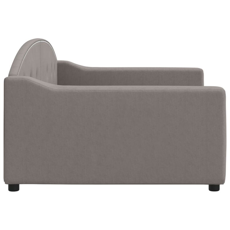 Casa si Gradina - Mobilier - Paturi si accesorii - Paturi - Cadru de pat, gri taupe, 100 x 200 cm, material textil - Infinity.ro