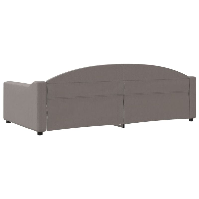 Casa si Gradina - Mobilier - Paturi si accesorii - Paturi - Cadru de pat, gri taupe, 100 x 200 cm, material textil - Infinity.ro