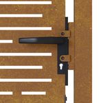 Casa si Gradina - Constructii - Usi interior, exterior si garaj - Usi garaj - Poarta pentru gradina, 105x180 cm, otel corten, dreptunghiuri - Infinity.ro