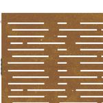 Casa si Gradina - Constructii - Usi interior, exterior si garaj - Usi garaj - Poarta pentru gradina, 105x180 cm, otel corten, dreptunghiuri - Infinity.ro