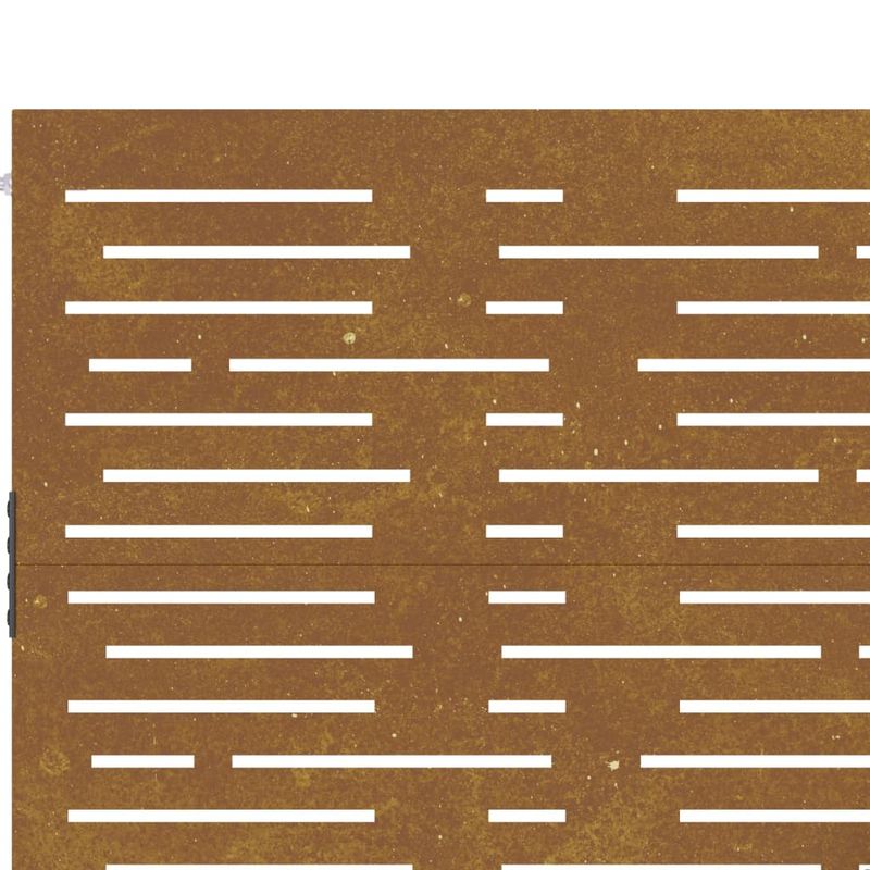 Casa si Gradina - Constructii - Usi interior, exterior si garaj - Usi garaj - Poarta pentru gradina, 105x180 cm, otel corten, dreptunghiuri - Infinity.ro