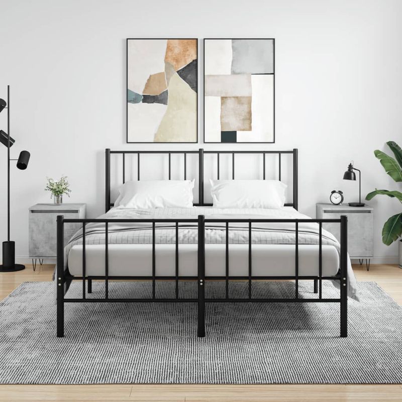 Casa si Gradina - Mobilier - Comode si corpuri - Noptiere - Noptiere, 2 buc., gri beton, 40x30x50 cm, lemn compozit - Infinity.ro