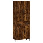Casa si Gradina - Mobilier - Comode si corpuri - Corpuri bucatarie - Dulap inalt, stejar fumuriu, 69,5x34x180, lemn compozit - Infinity.ro