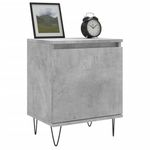 Casa si Gradina - Mobilier - Comode si corpuri - Noptiere - Noptiere, 2 buc., gri beton, 40x30x50 cm, lemn compozit - Infinity.ro