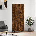 Casa si Gradina - Mobilier - Comode si corpuri - Corpuri bucatarie - Dulap inalt, stejar fumuriu, 69,5x34x180, lemn compozit - Infinity.ro