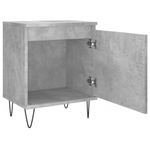 Casa si Gradina - Mobilier - Comode si corpuri - Noptiere - Noptiere, 2 buc., gri beton, 40x30x50 cm, lemn compozit - Infinity.ro