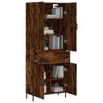Casa si Gradina - Mobilier - Comode si corpuri - Corpuri bucatarie - Dulap inalt, stejar fumuriu, 69,5x34x180, lemn compozit - Infinity.ro
