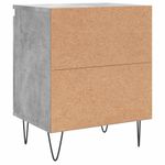 Casa si Gradina - Mobilier - Comode si corpuri - Noptiere - Noptiere, 2 buc., gri beton, 40x30x50 cm, lemn compozit - Infinity.ro