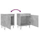 Casa si Gradina - Mobilier - Comode si corpuri - Noptiere - Noptiere, 2 buc., gri beton, 40x30x50 cm, lemn compozit - Infinity.ro