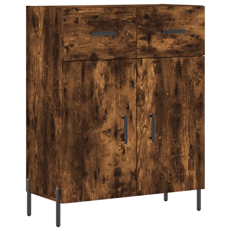 Casa si Gradina - Mobilier - Comode si corpuri - Corpuri bucatarie - Dulap inalt, stejar fumuriu, 69,5x34x180, lemn compozit - Infinity.ro