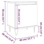 Casa si Gradina - Mobilier - Comode si corpuri - Noptiere - Noptiere, 2 buc., gri beton, 40x30x50 cm, lemn compozit - Infinity.ro