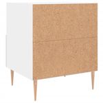 Casa si Gradina - Mobilier - Comode si corpuri - Noptiere - Noptiera, alb, 40x35x47,5 cm, lemn compozit - Infinity.ro