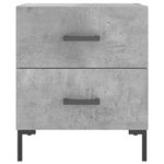 Casa si Gradina - Mobilier - Comode si corpuri - Noptiere - Noptiera, gri beton, 40x35x47,5 cm, lemn compozit - Infinity.ro