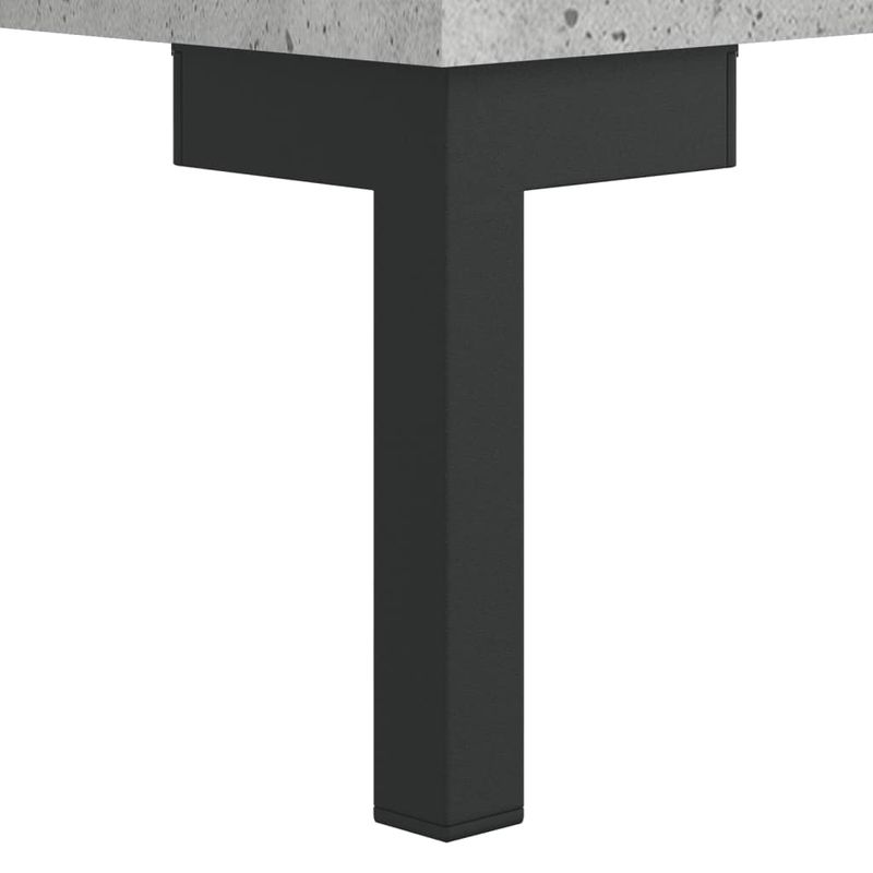 Casa si Gradina - Mobilier - Comode si corpuri - Noptiere - Noptiera, gri beton, 40x35x47,5 cm, lemn compozit - Infinity.ro