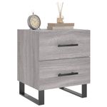 Casa si Gradina - Mobilier - Comode si corpuri - Noptiere - Noptiera, gri sonoma, 40x35x47,5 cm, lemn compozit - Infinity.ro