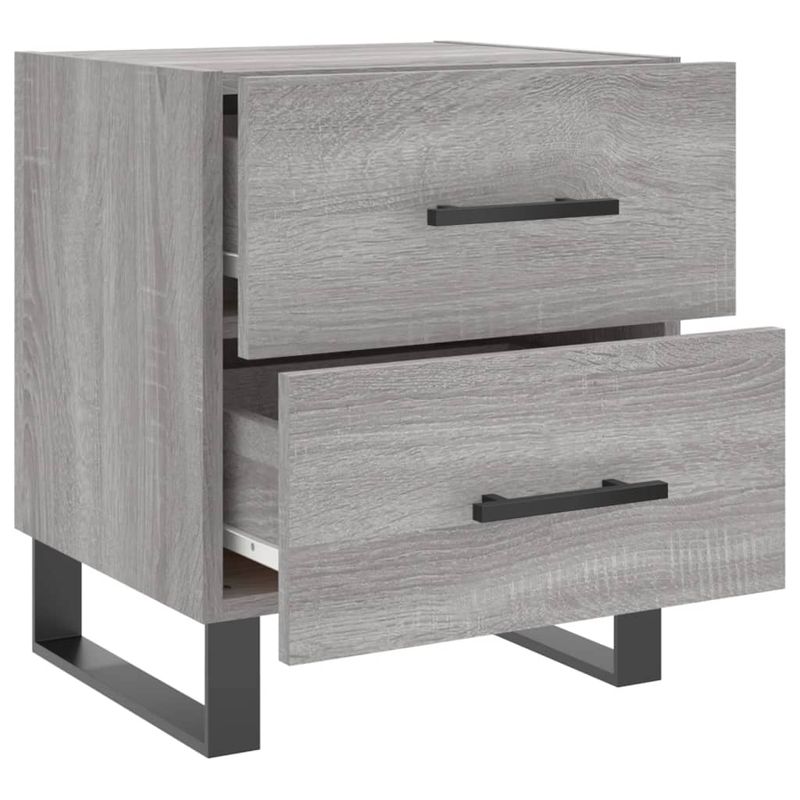 Casa si Gradina - Mobilier - Comode si corpuri - Noptiere - Noptiera, gri sonoma, 40x35x47,5 cm, lemn compozit - Infinity.ro