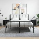 Casa si Gradina - Mobilier - Comode si corpuri - Noptiere - Noptiere, 2 buc., negru, 40x40x50 cm, lemn compozit - Infinity.ro