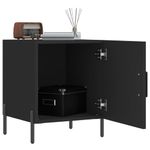 Casa si Gradina - Mobilier - Comode si corpuri - Noptiere - Noptiere, 2 buc., negru, 40x40x50 cm, lemn compozit - Infinity.ro