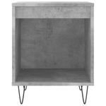 Casa si Gradina - Mobilier - Comode si corpuri - Noptiere - Noptiere, 2 buc., gri beton, 40x35x50 cm, lemn compozit - Infinity.ro