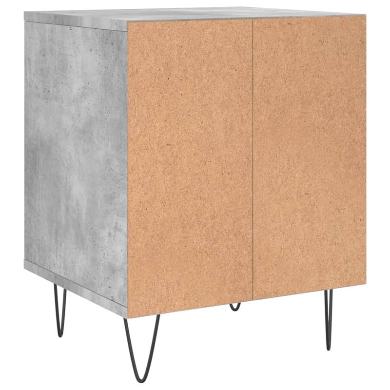 Casa si Gradina - Mobilier - Comode si corpuri - Noptiere - Noptiere, 2 buc., gri beton, 40x35x50 cm, lemn compozit - Infinity.ro