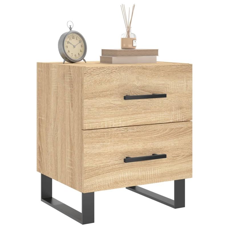 Casa si Gradina - Mobilier - Comode si corpuri - Noptiere - Noptiere, 2 buc., stejar sonoma, 40x35x47,5 cm, lemn compozit - Infinity.ro