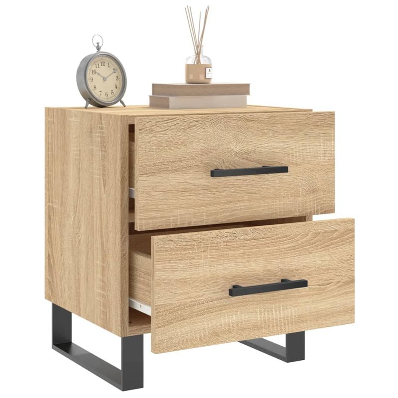 Casa si Gradina - Mobilier - Comode si corpuri - Noptiere - Noptiere, 2 buc., stejar sonoma, 40x35x47,5 cm, lemn compozit - Infinity.ro