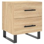 Casa si Gradina - Mobilier - Comode si corpuri - Noptiere - Noptiere, 2 buc., stejar sonoma, 40x35x47,5 cm, lemn compozit - Infinity.ro