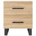 Casa si Gradina - Mobilier - Comode si corpuri - Noptiere - Noptiere, 2 buc., stejar sonoma, 40x35x47,5 cm, lemn compozit - Infinity.ro