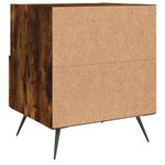 Casa si Gradina - Mobilier - Comode si corpuri - Noptiere - Noptiera, stejar fumuriu, 40x35x47,5 cm, lemn compozit - Infinity.ro