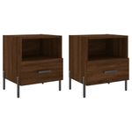 Casa si Gradina - Mobilier - Comode si corpuri - Noptiere - Noptiere, 2 buc., stejar maro, 40x35x47,5 cm, lemn compozit - Infinity.ro