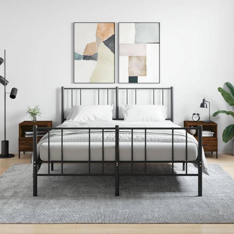 Casa si Gradina - Mobilier - Comode si corpuri - Noptiere - Noptiere, 2 buc., stejar maro, 40x35x47,5 cm, lemn compozit - Infinity.ro