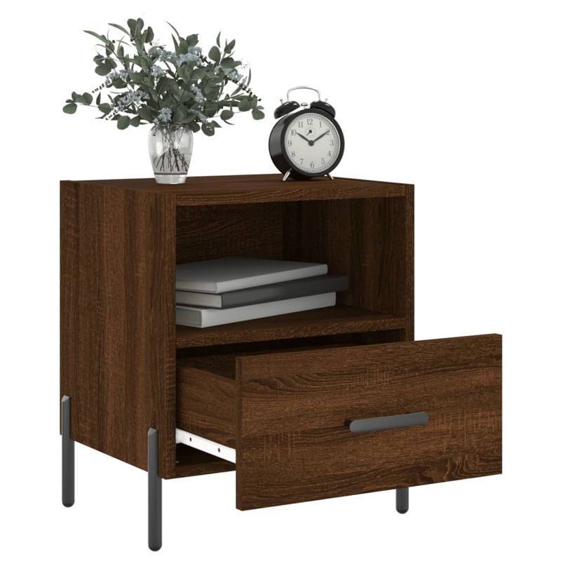 Casa si Gradina - Mobilier - Comode si corpuri - Noptiere - Noptiere, 2 buc., stejar maro, 40x35x47,5 cm, lemn compozit - Infinity.ro