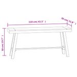 Casa si Gradina - Mobilier - Canapele si coltare - Banchete - Banca, 110 cm, lemn masiv de tec - Infinity.ro