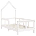 Casa si Gradina - Mobilier - Mobilier copii - Patuturi copii - Cadru de pat pentru copii, alb, 70x140 cm, lemn masiv de pin - Infinity.ro