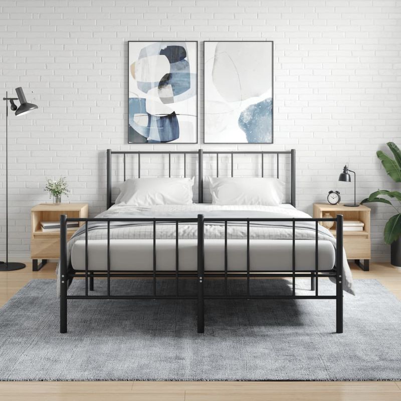 Casa si Gradina - Mobilier - Comode si corpuri - Noptiere - Noptiere, 2 buc., stejar sonoma, 40x35x50 cm, lemn compozit - Infinity.ro