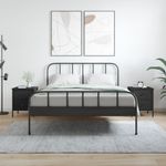 Casa si Gradina - Mobilier - Comode si corpuri - Noptiere - Noptiere, 2 buc., negru, 40x42x50 cm, lemn compozit - Infinity.ro