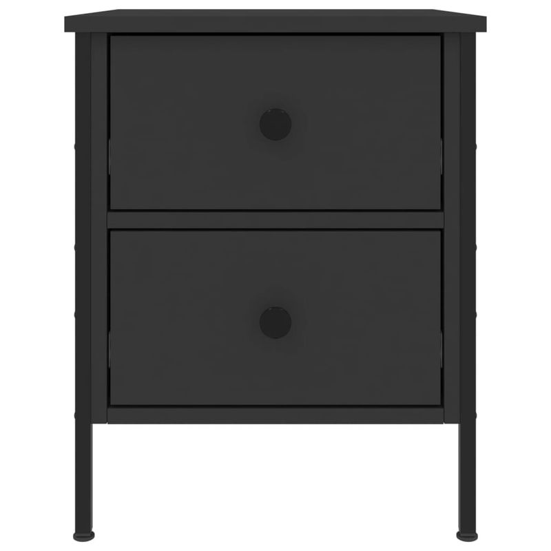 Casa si Gradina - Mobilier - Comode si corpuri - Noptiere - Noptiere, 2 buc., negru, 40x42x50 cm, lemn compozit - Infinity.ro