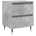 Casa si Gradina - Mobilier - Comode si corpuri - Noptiere - Noptiera, gri beton, 40x35x50 cm, lemn compozit - Infinity.ro
