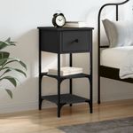 Casa si Gradina - Mobilier - Comode si corpuri - Noptiere - Noptiera, negru, 34x36x70 cm, lemn compozit - Infinity.ro