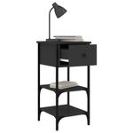 Casa si Gradina - Mobilier - Comode si corpuri - Noptiere - Noptiera, negru, 34x36x70 cm, lemn compozit - Infinity.ro