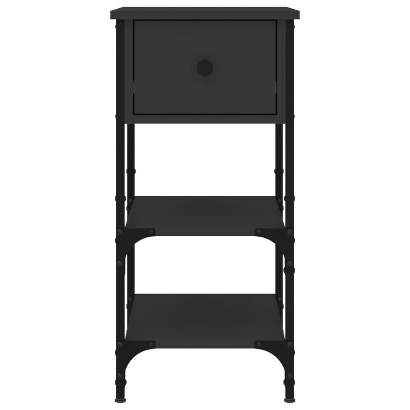 Casa si Gradina - Mobilier - Comode si corpuri - Noptiere - Noptiera, negru, 34x36x70 cm, lemn compozit - Infinity.ro