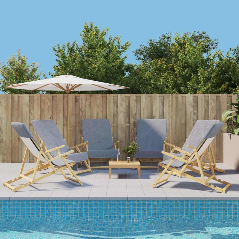 Casa si Gradina - Textile si covoare - Textile baie - Prosoape - Prosoape de plaja 6 buc. gri 60x135 cm textil 400 GSM - Infinity.ro