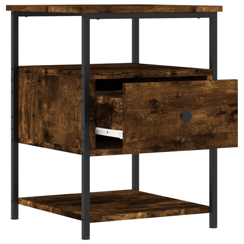 Casa si Gradina - Mobilier - Comode si corpuri - Noptiere - Noptiere, 2 buc., stejar fumuriu, 40x42x56 cm, lemn compozit - Infinity.ro