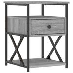 Casa si Gradina - Mobilier - Comode si corpuri - Noptiere - Noptiere, 2 buc., gri sonoma, 40x42x55 cm, lemn prelucrat - Infinity.ro