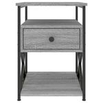Casa si Gradina - Mobilier - Comode si corpuri - Noptiere - Noptiere, 2 buc., gri sonoma, 40x42x55 cm, lemn prelucrat - Infinity.ro