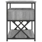 Casa si Gradina - Mobilier - Comode si corpuri - Noptiere - Noptiere, 2 buc., gri sonoma, 40x42x55 cm, lemn prelucrat - Infinity.ro