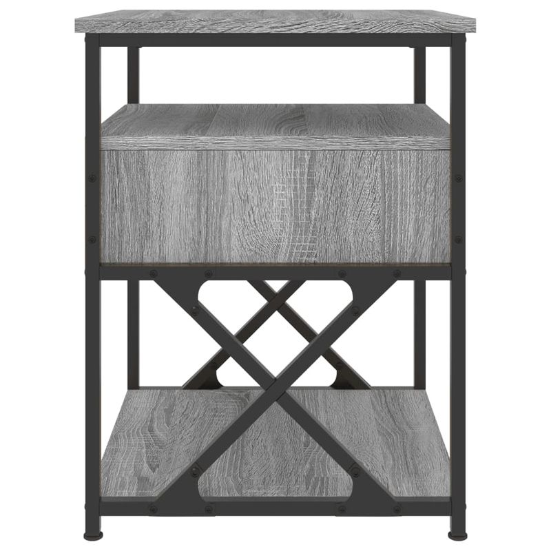 Casa si Gradina - Mobilier - Comode si corpuri - Noptiere - Noptiere, 2 buc., gri sonoma, 40x42x55 cm, lemn prelucrat - Infinity.ro