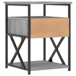 Casa si Gradina - Mobilier - Comode si corpuri - Noptiere - Noptiere, 2 buc., gri sonoma, 40x42x55 cm, lemn prelucrat - Infinity.ro